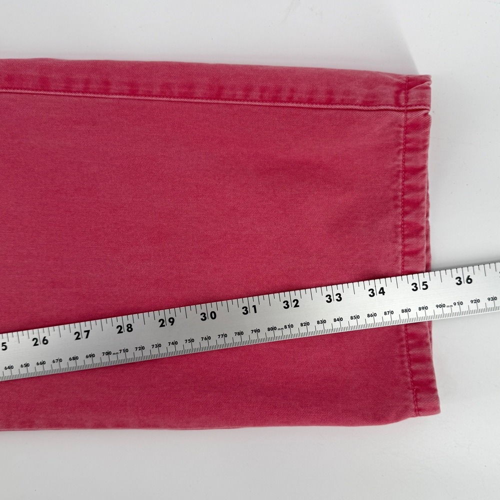 Peter Millar Mens Red/Pink Pima Cotton Chino Trousers Straight Leg Pants Size 34 - Picture 6 of 6
